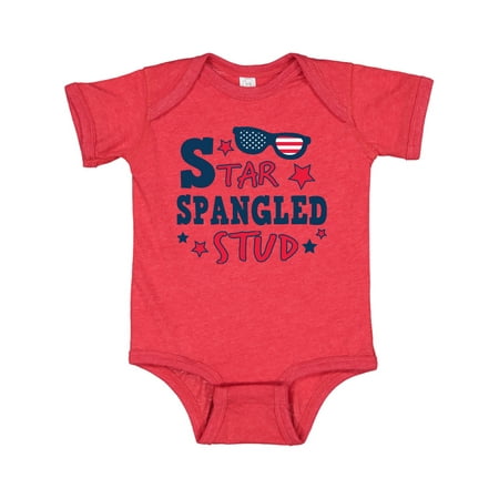 

Inktastic Star Spangled Stud with Sunglasses and Stars Gift Baby Boy Bodysuit