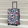 thumbnail image 2 of Lsque cool rock Skull Printed Luggage Cover, Travel Luggage Protector,Scratch and Dirt Resistant, Fits 18-32 Inch Luggage - X-Large, 2 of 9