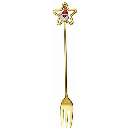 

Stainless Steel Tableware Cute Christmas Star Spoon Fruit Fork Coffee Dessert Spoon round Table Dinner Set for 4 Modern Dining Room Set round Dinner Table Set for 4 Tall