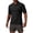 Black, variant on Men's Camouflage Polo Shirt Quick Dry Lightweight Breathable Performance Short Sleeve Lapel Tee Cool Feeling Athletic Sports Top for Hiking