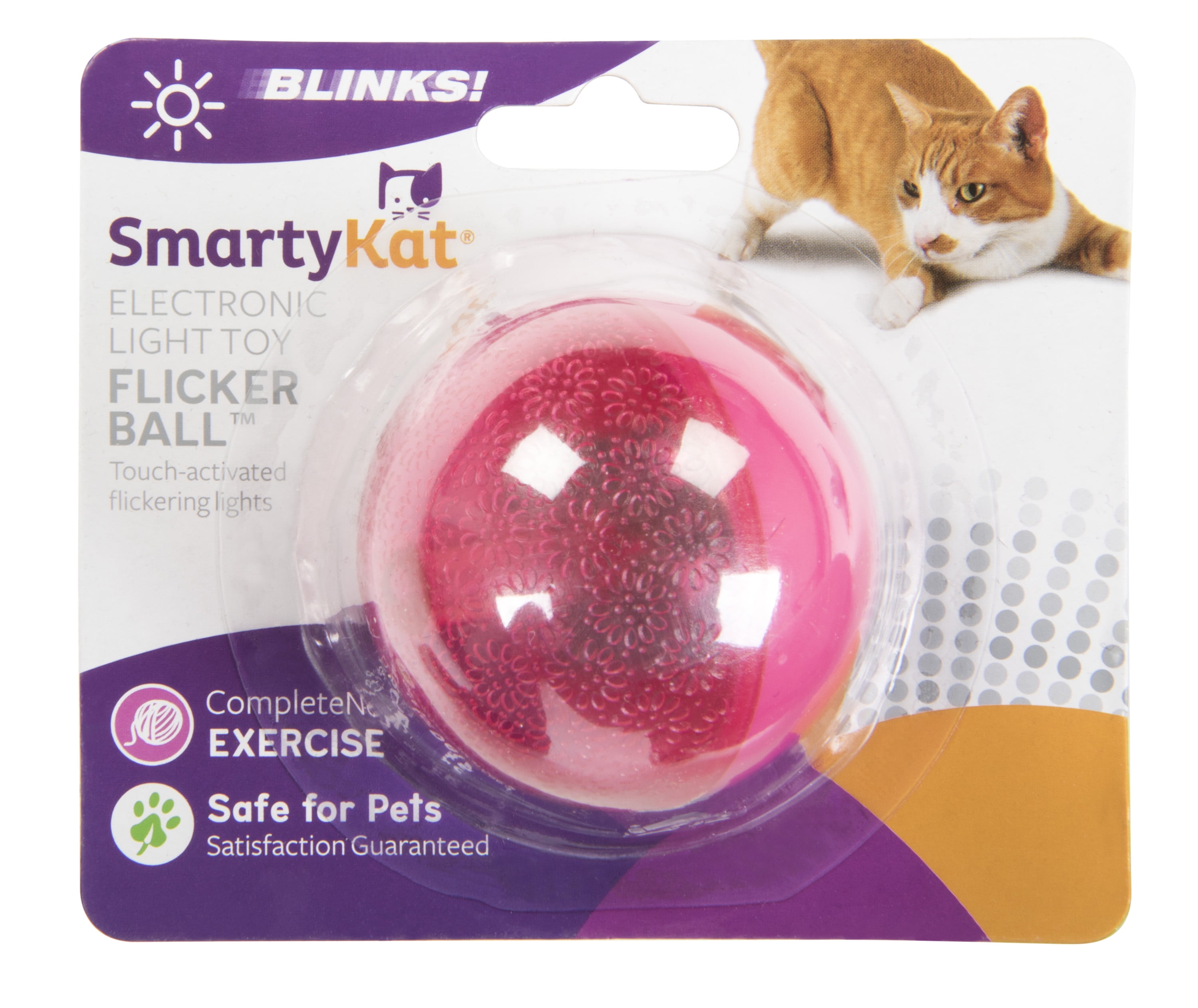 SmartyKat FlickerBall Electronic Light Cat Toy - Walmart.com