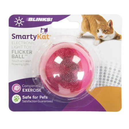 SmartyKat FlickerBall Electronic Light Cat Toy (Best Cat Toys For Indoor Cats)