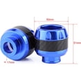 thumbnail image 2 of HUGFEGWE Carbon Fiber Motorcycle Front Fork Frame Sliders Crash Protection for Bikes and Motorcycles Blue (Blue) CJB91-19590, 2 of 6