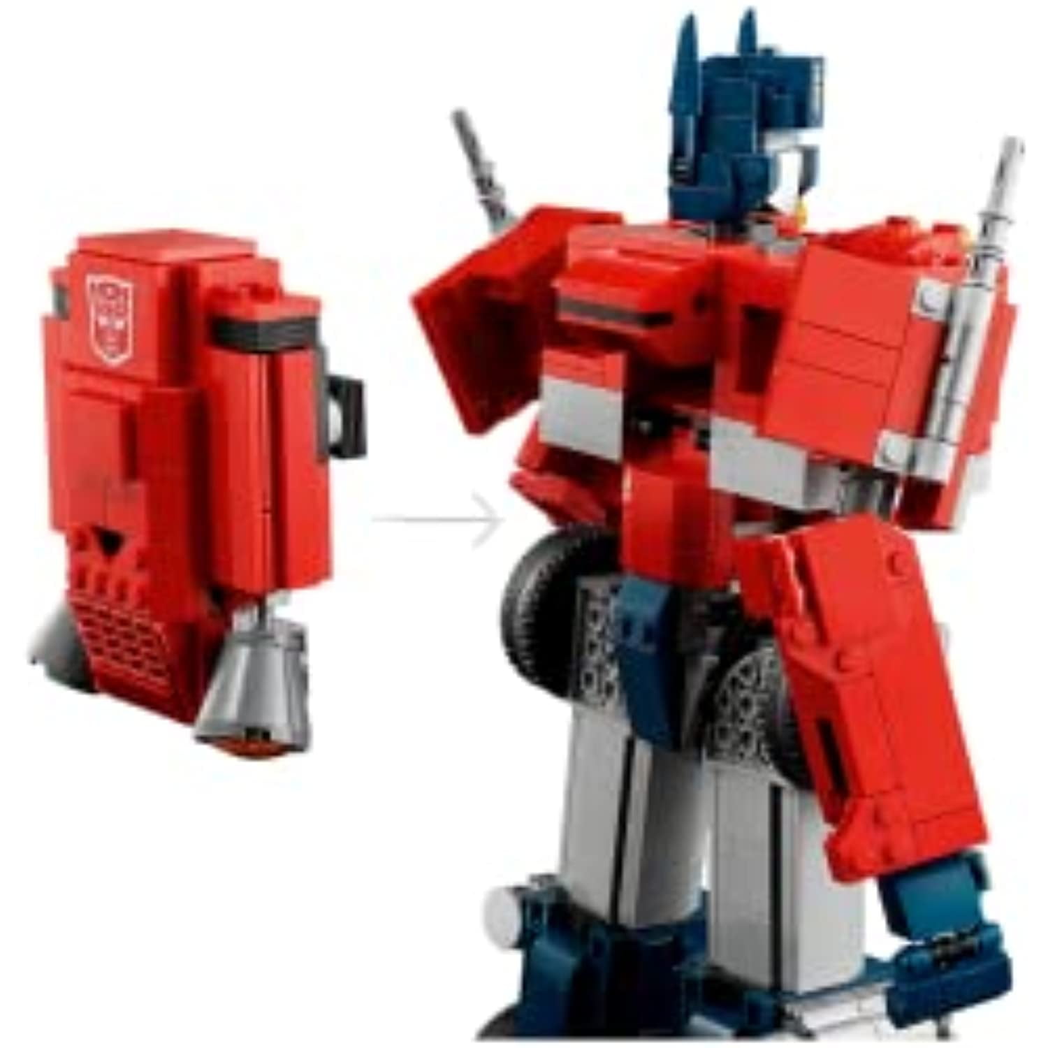 LEGO Transformers Optimus Prime 10302 Creative Building Kit for Adults; Collectible Build-and-Display Model(1,508 Pieces)