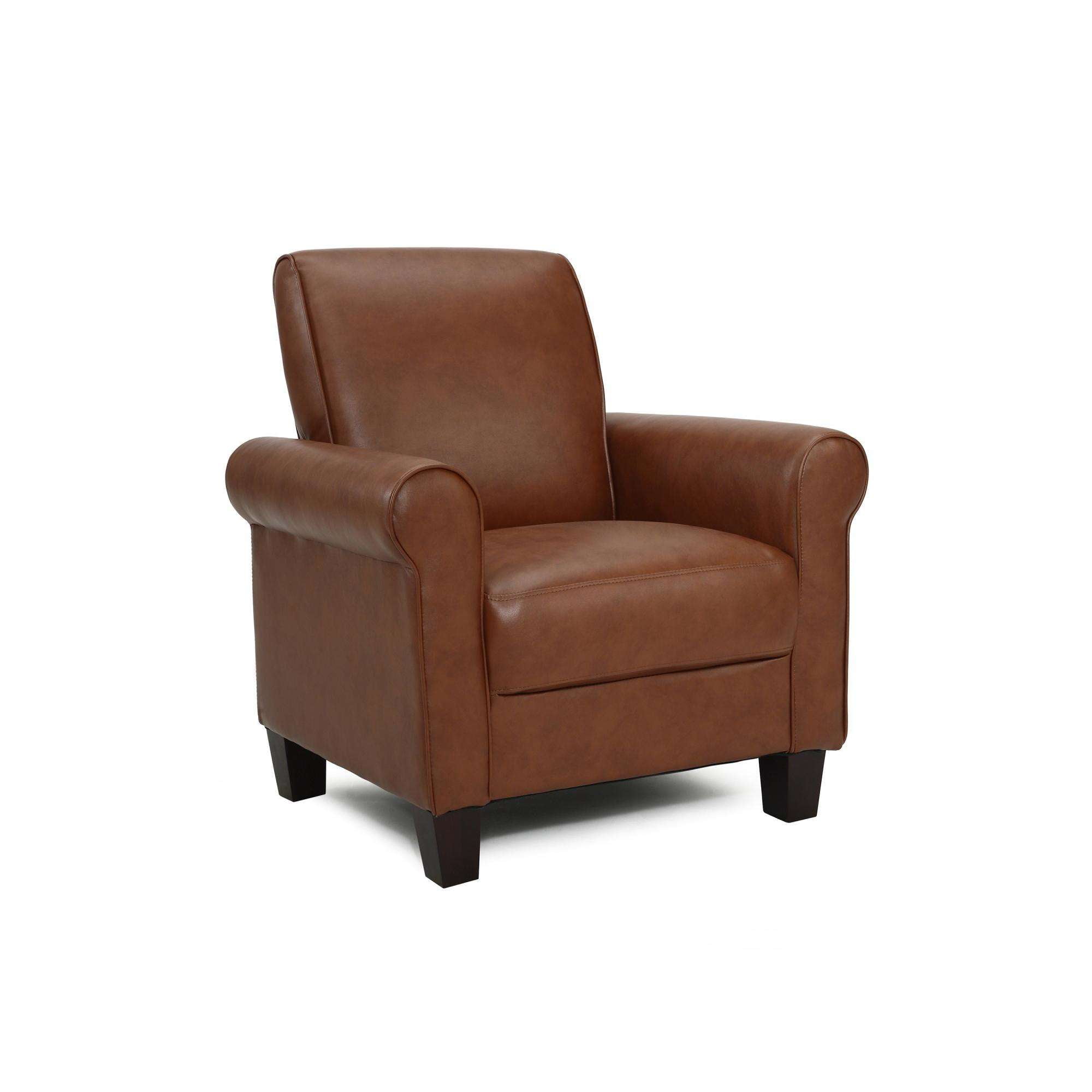 DHI Rollx Arm Accent Chair, Faux Leather, Multiple Colors ...