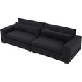 thumbnail image 7 of Tabaray 105" Sectional Couch Sofa, Modern 3 Seat Couch with  Cushion and Inclined Backrest, Comfy Loveseat Sofa Beige Couch for Living Room, Bedroom, Office, Home Sofa Set Bedroom, 7 of 7