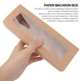 thumbnail image 6 of Spatiy Window Gift Boxes Paper Bakery Boxes Macaron Container for Dessert Candy Donut Muffin Boxes ( Kraft Paper, Small ), 6 of 6