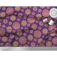 thumbnail image 2 of Soimoi Purple Viscose Chiffon Fabric Multicolor Dot Mandala Fabric Prints By Yard 42 Inch Wide, 2 of 3