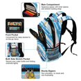 thumbnail image 5 of FORMRS Kids School Backpack Elementary Student Unisex Travel Bookbag with Reflective Stripes, Yellow Sailboats, 5 of 7