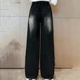thumbnail image 4 of YunPes Girls Star Baggy Jeans Wide Straight Leg High Elastic Waisted Denim Pants Trendy Y2K Boyfriend Skater Streetwear Denim Jeans, 4 of 9