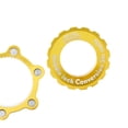 thumbnail image 5 of Adaptador de rotor de freno de disco de buje de bloqueo central de ciclismo para bicicleta Adaptadores de buje de eje pasante para adaptarse a rotores dorado Macarena Adaptador de rotor de freno de bicicleta, 5 of 5