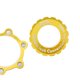 thumbnail image 5 of Adaptador de bloqueo central Zulema para bicicleta cubierta de Rotor de freno de disco dorado, 5 of 5