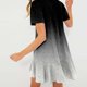 thumbnail image 1 of WILLBEST Vestidos para Mujer Verano Vestido Casual de Mujer Manga Corta Dobladillo Acampanado Vacaciones Uso Diario Básico Degradado Verano Primavera Otoño Atuendo Grande​​, 1 of 3