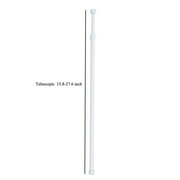 Spring Loaded Extendable Shower Curtain Rod - Aluminum Pole with Round Head | Tension Curtain Rail for Bathroom & Windows | Adjustable Length Rust-Resistant Aluminum Curtain Rod(15.8-27.6)