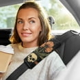thumbnail image 6 of ALAZA Flowers on Skull Car Seat Belt Adjuster Neck Covers Shoulder Cushions Pads M, 6 of 8