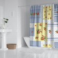 thumbnail image 2 of Pioneer Flower Floral Print Pattern Shower Curtain 84"x72" ,Bathroom Decorative Shower Curtains Set with 12 Hooks,Modern Waterproof Washable Shower Curtain, 2 of 6