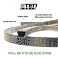 thumbnail image 5 of 8TEN Belt with KEVLAR for Toro TimeCutter ZX525 ZX 18-52ZX 52-inch 106-2217 156 x 1/2 810-CBL3226T, 5 of 7
