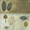 thumbnail image 2 of Ray, Elena 15x15 Gold Ornate Wood Framed with Double Matting Museum Art Print Titled - Neutral Leaves III, 2 of 4