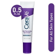 Cerave Anti-Aging Eye Cream for Wrinkles with Caffeine and Hyaluronic Acid, Fragrance Free, 0.5 oz