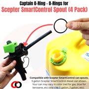Captain O-Ring Replacement O-Rings for Scepter SmartControl Gas Can Spout 4 Pack