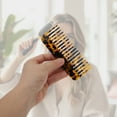 thumbnail image 4 of Unique Bargains 1 Pc Nineteen-tooth Rectangular Hair Comb Tortoiseshell Color Acetate Sheet, 4 of 6