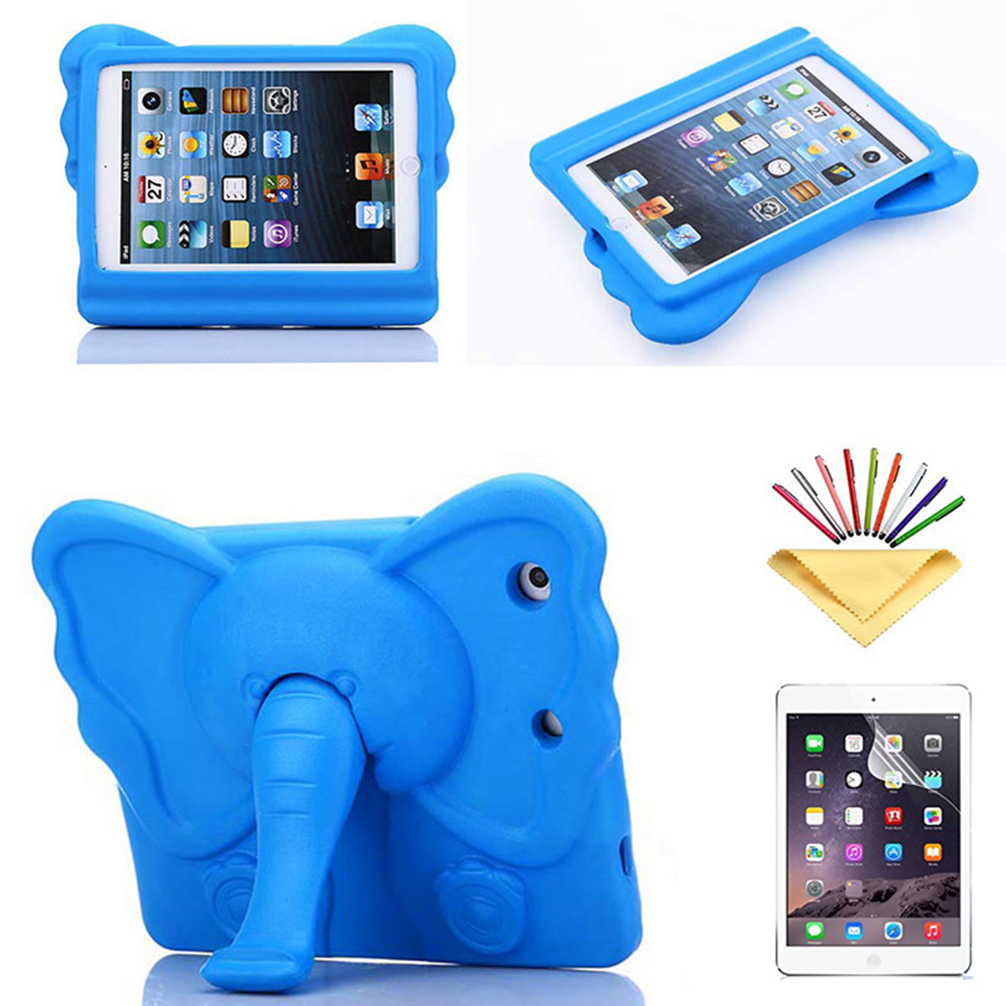 3 Apple iPad 2 4 Kids Elephant Design Shockproof Light Weight Protect Case