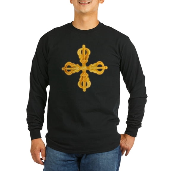 CafePress - Double Dorje Long Sleeve Dark T Shirt - Long Sleeve Dark T-Shirt
