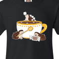 thumbnail image 4 of Inktastic Cute Hot Chocolate Hedgehogs Youth T-Shirt, 4 of 5