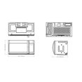 thumbnail image 2 of Furrion LLC Microwave Oven FMSMA17-SS Over The Range; 1.7 Cubic Foot Capacity; 950 Watts; LED Panel Temperature Control; Stainless Steel; With Glass Turntable; Without Trim Kit, 2 of 2