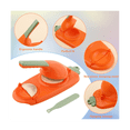 thumbnail image 2 of Máquina para hacer bolas de masa hervida 2 en 1, portátil, manual, multifunción, para hacer bolas de masa hervida, juego de moldes para hacer bolas de masa hervidas, color naranja, 2 of 8