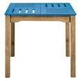 thumbnail image 4 of Mid- Century Modern Stillwell 31.5" Square Table in Green and Natural Wood, 4 of 4