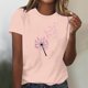 thumbnail image 4 of Mujeres Pantalones Cortos, Verano Ocio Impresión Cuello Redondo Camiseta de Manga Corta, Blusa de Moda Casual, 4 of 4