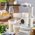 thumbnail image 4 of AMERZIS 8 en 1 máquina para hacer leche de nueces, máquina automática de leche de soja de 45 oz para almendras, avena, coco, soja, leches a base de plantas y bebidas no lácteas caseras, con inicio ret, 4 of 5
