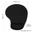 thumbnail image 2 of Uxcell Gel Mouse Pad with Wrist Rest Ergonomic Mouse Pad Comfortable Memory Foam Non-Slip Base Soft, Black, 2 of 5