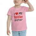 thumbnail image 3 of I Love My Little Sister Cute Toddler T Shirts for Boys Girls (Pink, Youth XL), 3 of 5