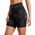 thumbnail image 1 of Shorts CRZ YOGA ButterLuxe tiro alto 15 cm negro tie dye, 1 of 4