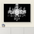 thumbnail image 3 of wall26 Canvas Print Wall Art Ornate Black &amp; White Chandelier Silhouette Decorative Lights Digital Art Modern Art Chic Relax/Calm Multicolor for Living Room, Bedroom, Office - 24"x36", 3 of 5