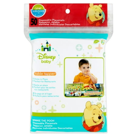 Neat Solutions for Children Disney Baby Table Topper Disposable Placemats, 50 count