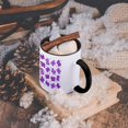 thumbnail image 5 of 3dRose, Pretty Purple Butterfly Print, 11oz Two-Tone Black Mug, 5 of 7