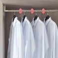 thumbnail image 4 of GAXIRE 20 Pcs Séparateurs Ronds en Plastique Rouges pour Tringle à Vêtements pour Organisation et Présentation de Placard, 4 of 6