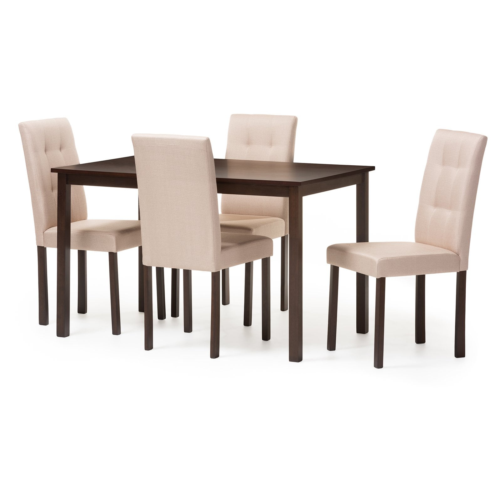 Baxton Studio Andrew Modern And Contemporary 5 Piece Upholstered Baxton Studio Andrew Modern And Contemporary 5 Piece Upholstered Grid Tufting Dining Set Multiple Colors Com