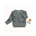 thumbnail image 4 of CradlePlanet Baby Toddler Girls White Polka Dot White Winter Sweater Pullover Cardigan, 4 of 4