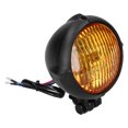 thumbnail image 4 of Motorcycle Headlight, Yellow Light Lens Modification Vintage Round Motorbike Front Lamp  For Repairing, 4 of 8