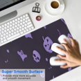 thumbnail image 4 of Long Mouse Pads for Desk,Halloween Purple Spooky Icons Desk Mats on Top Of Desks, Desk Mouse Pad Extra Large with 3mm Non-Slip Base and Stitched Edge for Gaming,Office,Work,Home 31.5x11.8in, 4 of 5