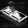 thumbnail image 6 of Allytech Rugged Case for Samsung Galaxy S23 Ultra, Military Grade Protection Shockproof Cover with Metal Rotatable Ring Stand, Magnetic Car Mount Holder Case for Samsung Galaxy S23 Ultra - Silver, 6 of 6