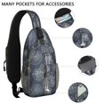 thumbnail image 2 of Crossbody Sling Backpack for Women Men Ammonite Shells Fossils Shoulder Sling Crossbody Casual Chest Bag for Travel Sports Running Hiking, 2 of 6