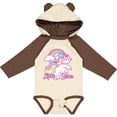 thumbnail image 3 of Inktastic Little Sister Unicorn Girls Long Sleeve Baby Bodysuit, 3 of 5