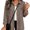 khaki, variant on HIOK Waffle Knit Shacket for Women 2026 Long Sleeve Button Down Shirts | Collared Shirts, Business Casual Work Tops, Shirt Jackets, Ladies Blouses, Chest Pocket, Lightweight, Outerwear, Fall Clothes