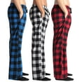 thumbnail image 2 of #followme Polar Fleece Pajama Pants for Men - (Pack of 3) 45960-A-S-SIOC (Small, Three Pack - Buffalo Plaid Red, Buffalo Plaid White, and Buffalo Plaid Blue), 2 of 4