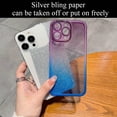 thumbnail image 4 of Compatible with iPhone 14 Pro Case, Glitter Bling Gradient Slim Soft Phone Case, Shockproof Lens Camera Protection Sparkly Shiny Case for Women Girls for iPhone 14 Pro - Purple Blue, 4 of 10